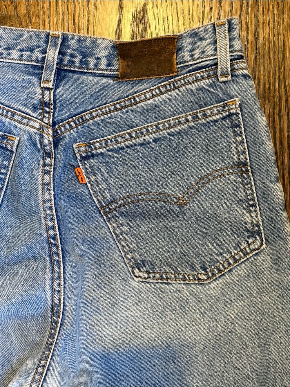 Vintage Levi’s 881 High Rise Straight Leg Jeans Made in Belgium W33 L32 - Picture 3 of 7